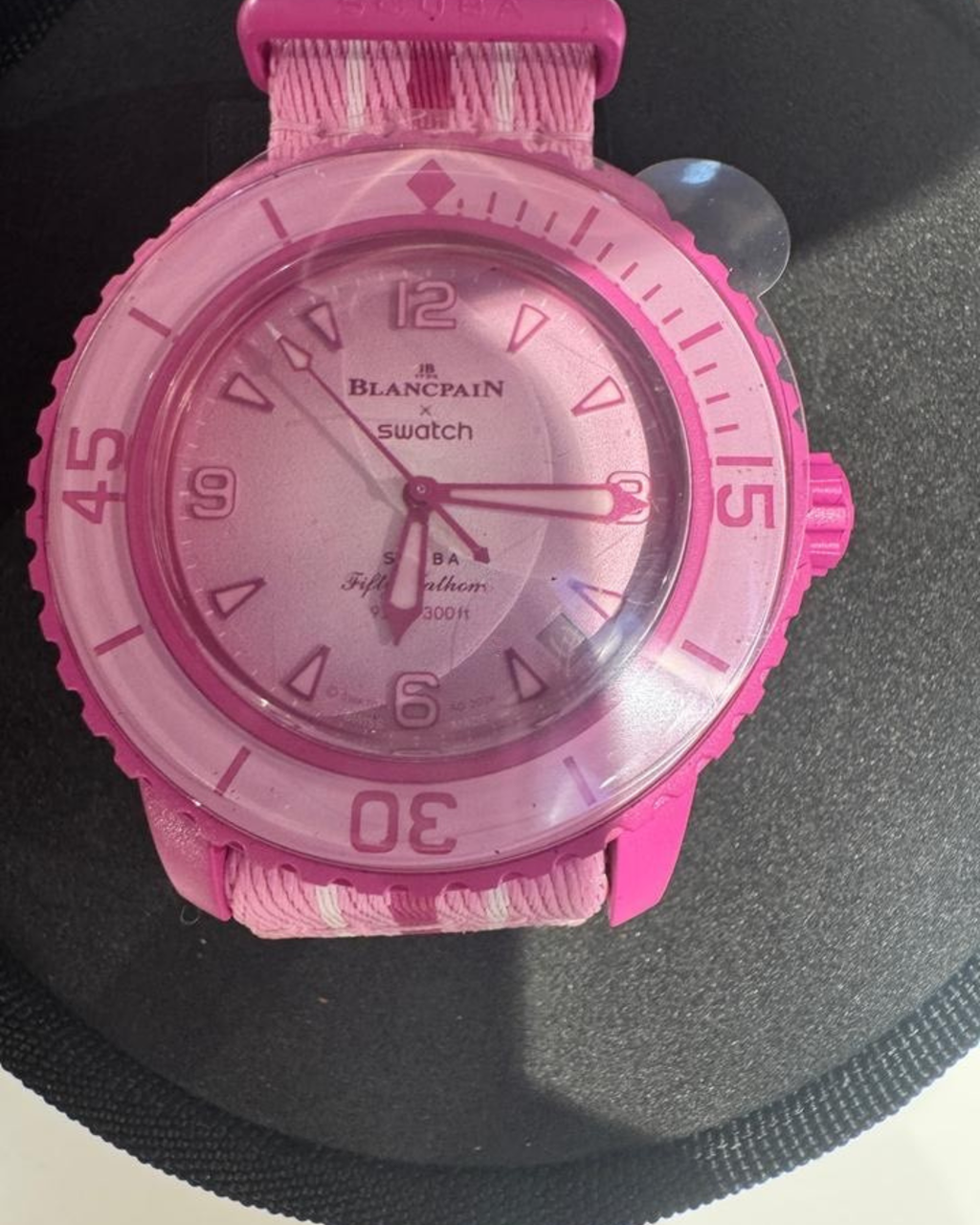 MISSION TO PINK OCEAN SCUBA FIFHTY FATHOMS - BLANCPLAIN X SWATCH BIOCERAMIC